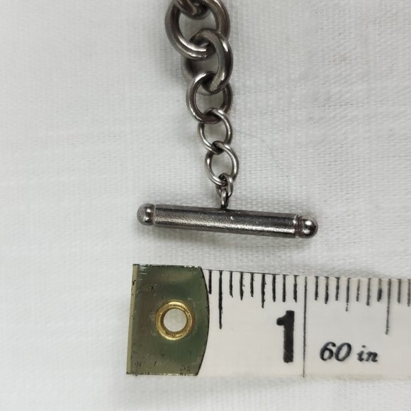 Gorgeous Vintage Tiffany & Co 925 Sterling Silver Heart & Tag Toggle Bracelet - Picture 14 of 14